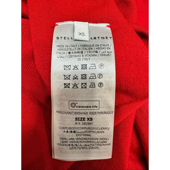 STELLA MCCARTNEY Off-the-shoulder wool maxi dress XS $1990 - Picture 10 of 11